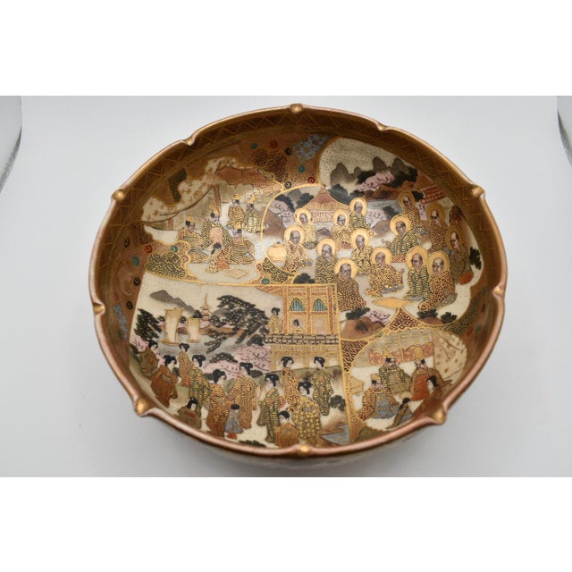 Japanese Late 19th Century Japanese Satsuma Bowl From the Meiji Period For Sale - Image 3 of 18