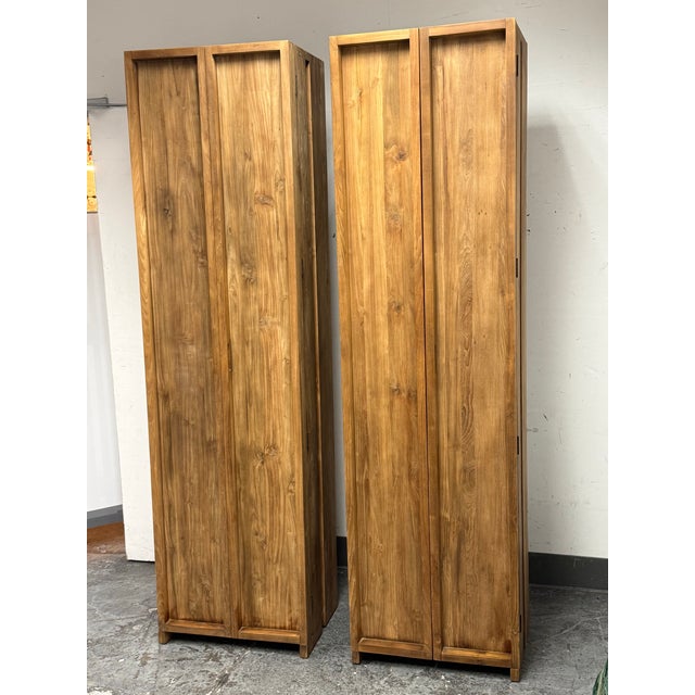 Roost Collection Teak Storage Cabinets, Pair For Sale - Image 11 of 12
