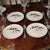 The Vintage Four Salem U.S.A Floral Primrose Fuchsia Dessert Salad Plates are a set of round stoneware plates made in...