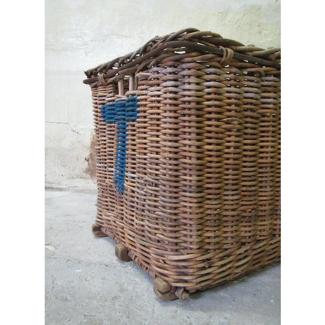 Large Vintage Storage Basket, 1930s For Sale - Image 4 of 7
