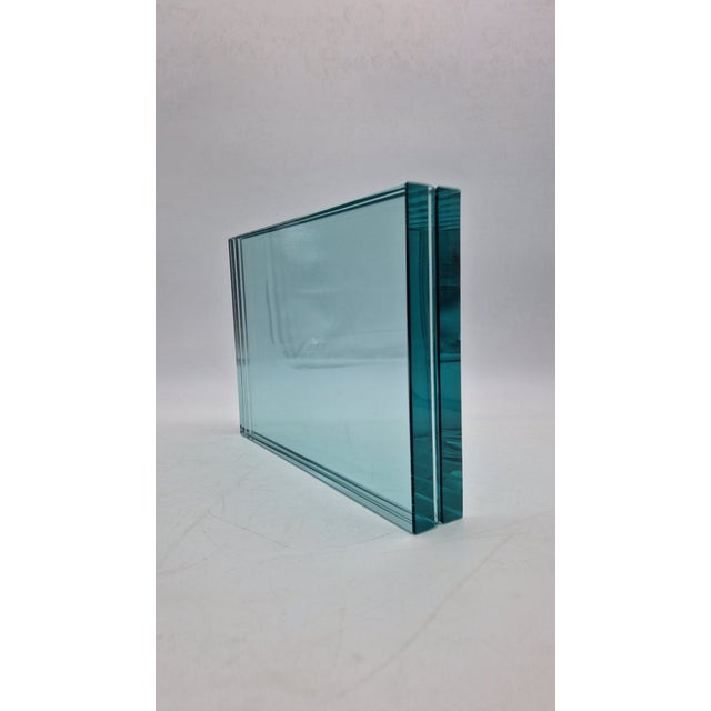 Photo Frame in Thick Cut Glass by Fontana Arte, 1960s For Sale - Image 6 of 11