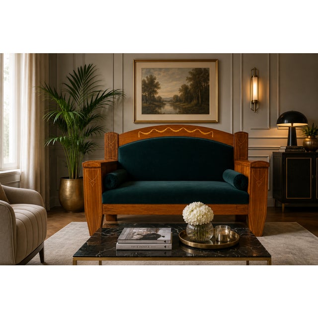 Antique Mahogany Sofa, Northern Europe, 1890 For Sale - Image 14 of 14