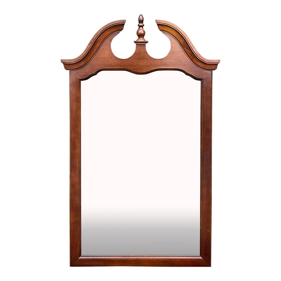 フランス チャールズ・チャップリン 木製フレーム ミラー ヴィンテージ 70s Fratelli Marelli for Framar Hand-Carved Walnut Mirror, Italy