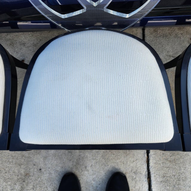 Pietro Costantini Acrylic Dining Chairs Set of 4 For Sale - Image 11 of 12