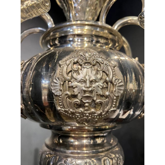 Silver 1900s Caldwell Silver Plated Chandelier For Sale - Image 8 of 8