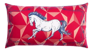 Noble Horse Equestrian Lumbar Pillow
