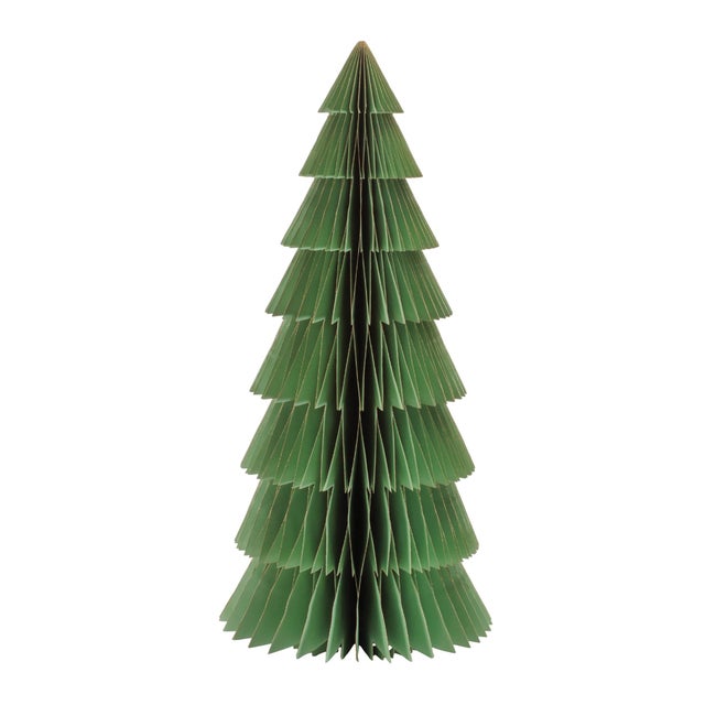 Bring effortless holiday charm to your space with this set of layered paper tree décor, designed to add festive dimension...