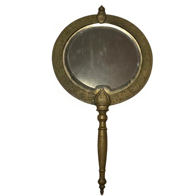 A rare and exceptional antique hand vanity mirror by Tiffany & Co., New York, circa 1890-1910. This beautiful mirror...