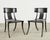 Charcoal Michael Taylor Metal Klismos Garden Chairs Set of Four For Sale - Image 8 of 18