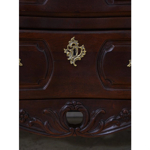 Century French Style Cherry Secretary Desk Bookcase For Sale - Image 9 of 12