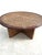 Rattan and Woven Cane Coffee Table and Stools in the style of Audoux Minet, France, 1950s, Set of 5 For Sale - Image 4 of 9