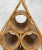 1970s Vintage Boho Coastal Rattan Wicker Sculptural Wine Bottle Rack Holder For Sale - Image 5 of 13