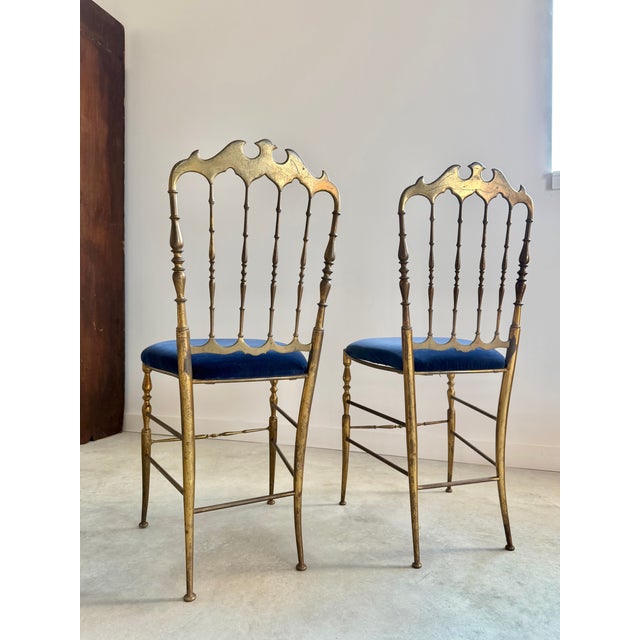 Brass Chiavari Chairs, Italy, 1960s, Fratelli Levaggi/Guiseppe Gaetano Descalzi For Sale - Image 16 of 17