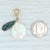 2020s Cultured Pearl Indicolite Charm 18k Gold Gemstone Drop Nordstrom Pendant For Sale - Image 5 of 5
