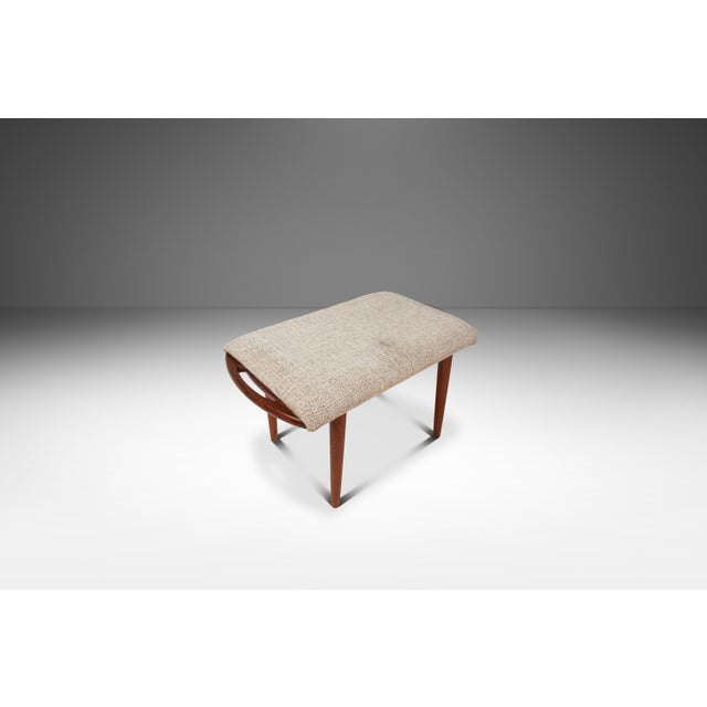 Mid-Century Modern Danish Mid-Century Modern Foot Stool / Ottoman in Solid Teak Styled After Hans Wegner in Teak, C. 1980s For Sale - Image 3 of 14