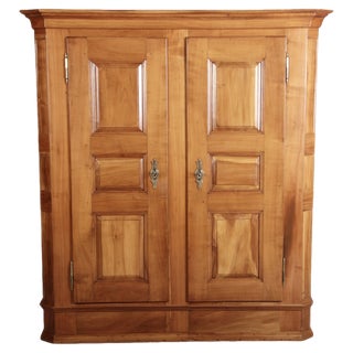 Antique Biedermeier Cabinet in Cherry, 1800s For Sale