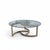 Mid 20th Century Mid 20th Century Brass and Glass Interlocking Geometric Coffee Table For Sale - Image 5 of 18