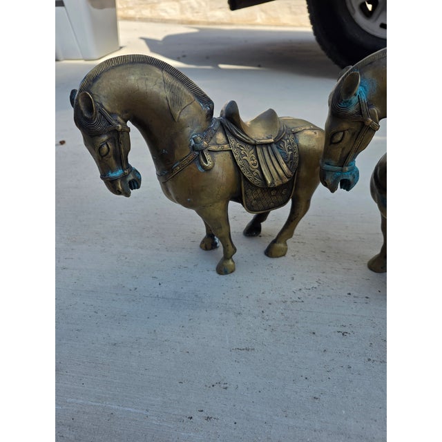 Pair of Tang Style Chinese Horses For Sale - Image 13 of 17