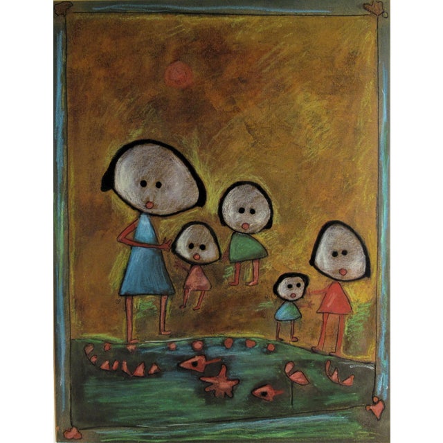 Artist: Giovani Vetere (Italian, born 1940) Title: Five Children Year: Circa 1980 Medium: Color lithograph Edition:...