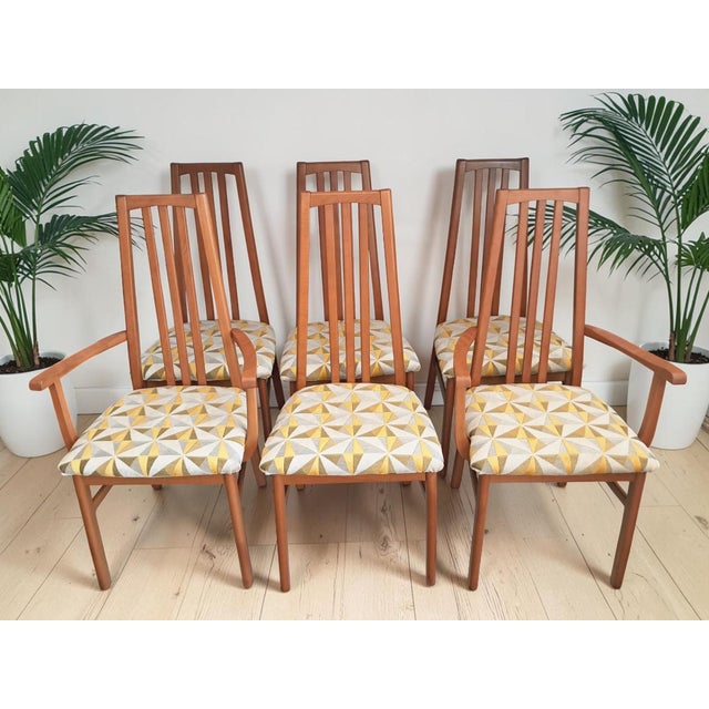 Vintage Dining Chairs by Neil Morris for Morris of Glasgow, 1960s, Set of 6 For Sale - Image 4 of 18
