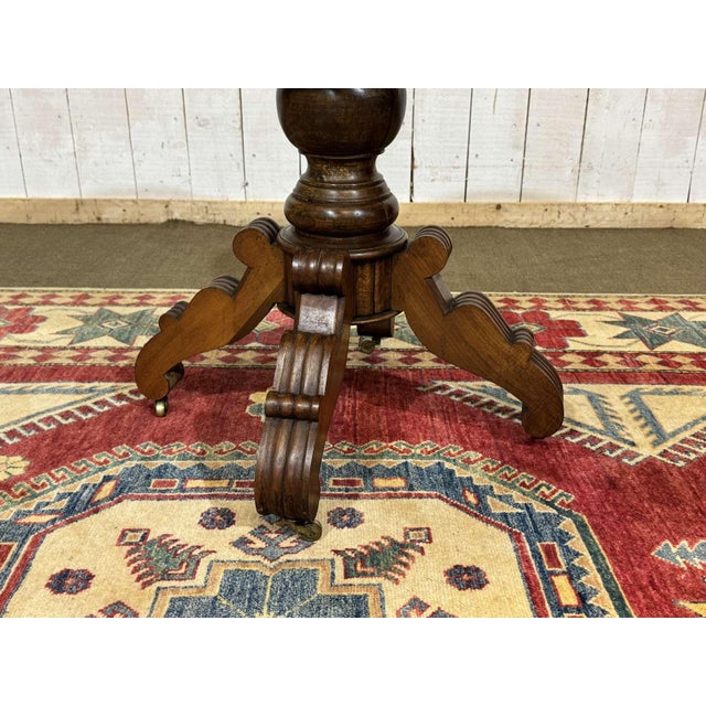 Louis Philippe Style Walnut Side Table, 1800s For Sale - Image 9 of 12