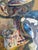 Wood Jean Sauvignier 1947 Ancient Greek French Still Life Nature Morte Oil Painting in Washed Wood Frame For Sale - Image 7 of 7