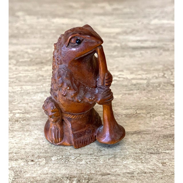 Set of Three Japanese Wood Netsukes For Sale - Image 9 of 12