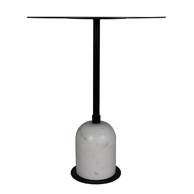 Elevate your space with the sculptural elegance of the Letitia Side Table. Featuring a striking contrast between a solid...