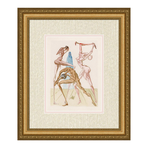 1960 Salvador Dali Prato Authentic Woodcut Framed
