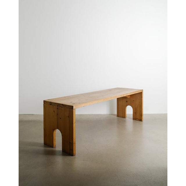 Dining Table in Pine by Mario Ceroli for Poltronova, 1970s For Sale - Image 9 of 9
