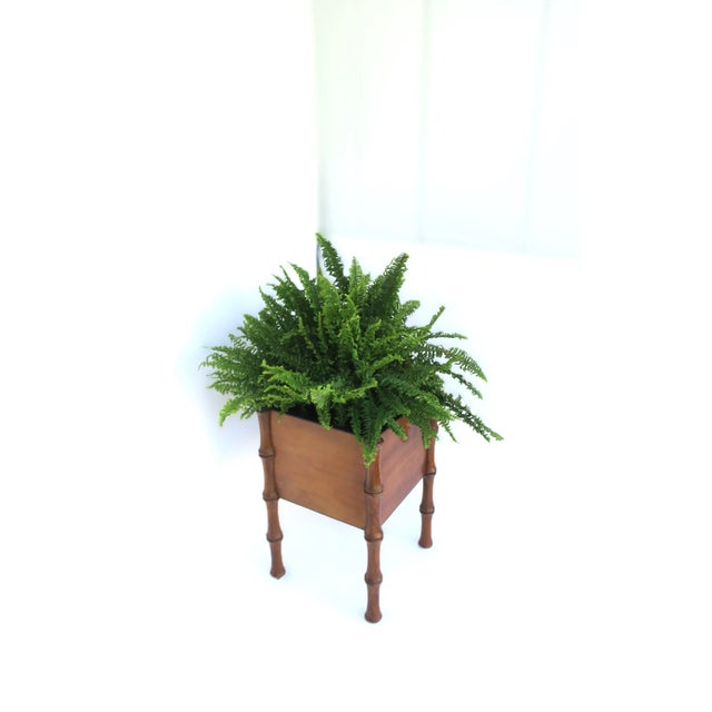 Italian Plant Stand With Bamboo-Esque Design For Sale - Image 4 of 12