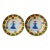 Hand-Painted Porcelain Plates - Coquet Limoges,Pair For Sale