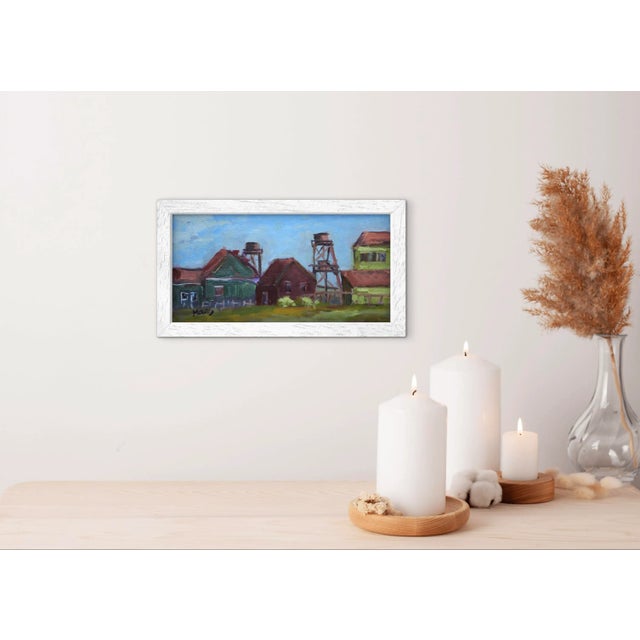 Quiet Places & Journeys — Mendocino Village (Original Oil Landscape) For Sale - Image 4 of 18