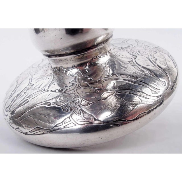 Late 19th Century Tiffany Vase 11180 Antique Aesthetic Rare American Sterling Silver 1892/1902 For Sale - Image 5 of 8