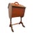 Vintage 20th Century English Style Red Japanned Hinged Two-Sided Flip-Open Sewing Cabinet For Sale - Image 17 of 18