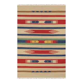Pasargad Home Kilim Beige Cotton Area Rug-10' 0" X 10' 0" For Sale