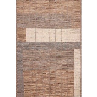 Nazmiyal Collection Neutral Earthy Color Contemporary Area Rug For Sale
