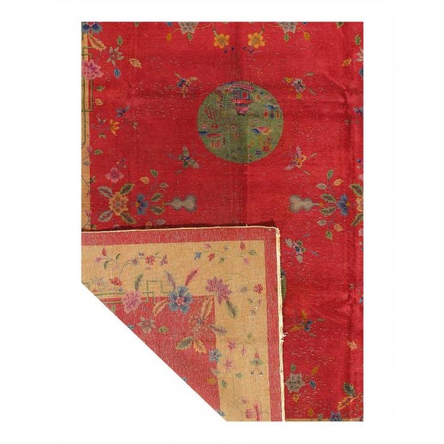 Traditional Pasargad DC Antique Chinese Art Deco Rug For Sale - Image 3 of 4