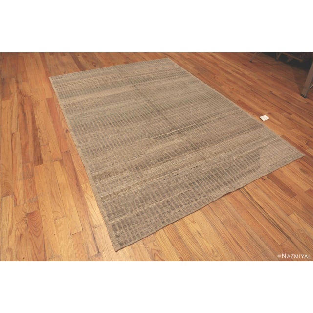 A Beautiful Earthy Tone Contemporary Central Asian Area Rug, Country of Origin: Central Asia, Circa date: Modern Rugs - In...