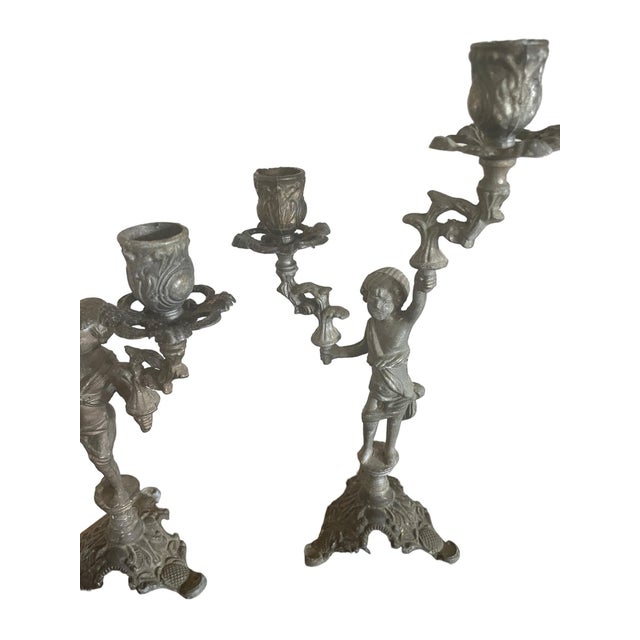 Early 20th Century French Candlesticks - a Pair For Sale - Image 4 of 11