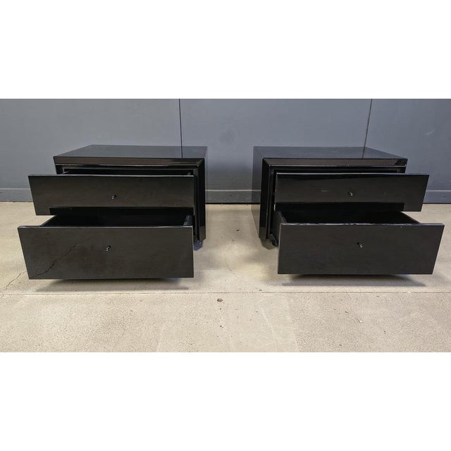 1970s Bedside Cabinets by Interluke, 1970s, Set of 2 For Sale - Image 5 of 11