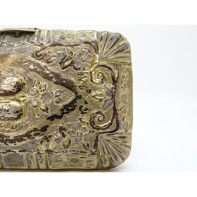 Napoleon III Cigarette Case or Jewelry Box in Gilt Silver, France, 19th Century For Sale - Image 9 of 17