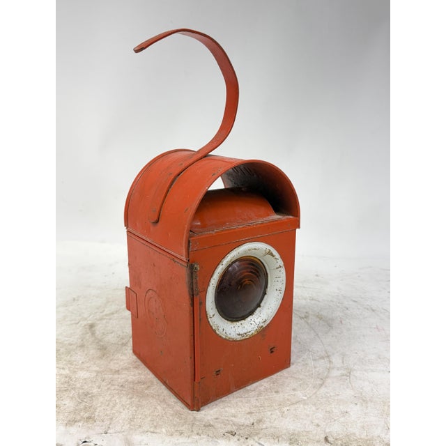 Vintage Oil Signal Lantern, 1960s For Sale - Image 9 of 10