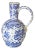 Delft Jug in White and Blue Faïence by Adrian Pynacker, 1700s For Sale