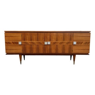 French Art Deco 1940's Light Macassar Sideboard For Sale