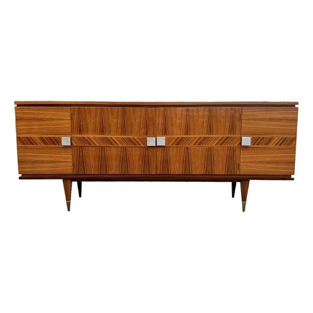 French Art Deco 1940's Light Macassar Sideboard For Sale