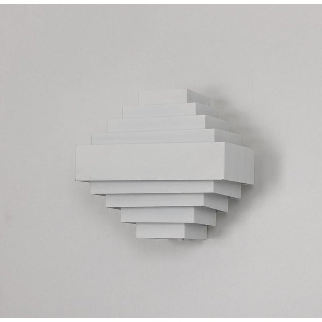 Jules Wabbes White Wall Light from Jules Wabbes, Belgium, 1970s For Sale - Image 4 of 14