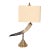 Vintage Faux Horn & Brass Table Lamp – Hollywood Regency For Sale