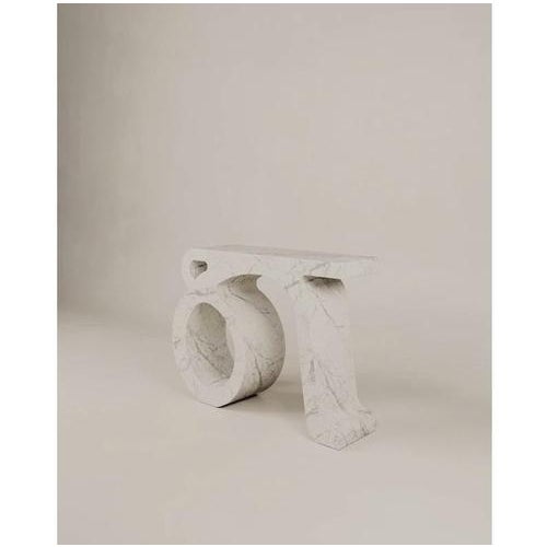 Rosso Lepanto Marble Stone Prae Console by Esther Knopfler For Sale - Image 6 of 8