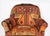 Handwoven Turkish Kilim Upholstered Armchair – Vintage Textile Accent Chair For Sale - Image 4 of 10